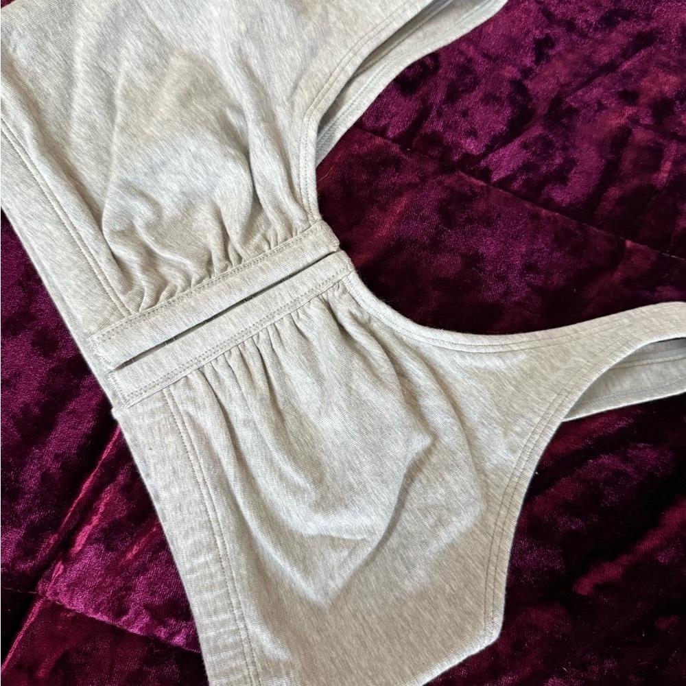 Fruit of the Loom Light Gray Cotton Bralette